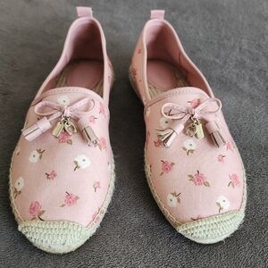 NWOT Coach Pink Floral Espadrilles